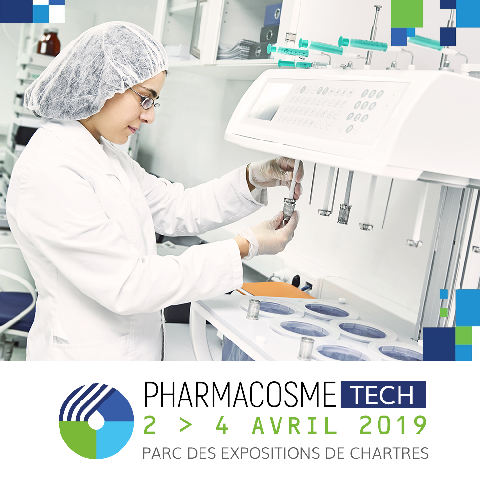 Rendez-vous au salon Pharmacosmetech de Chartres du 2 au 4 Avril 2019